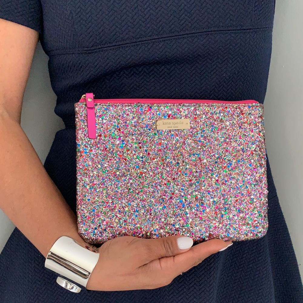 Kate Spade sparkle clutch